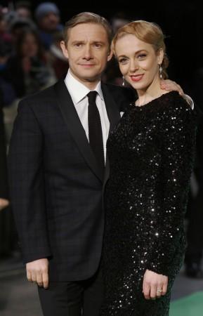 Martin Freeman and Amanda Abbington