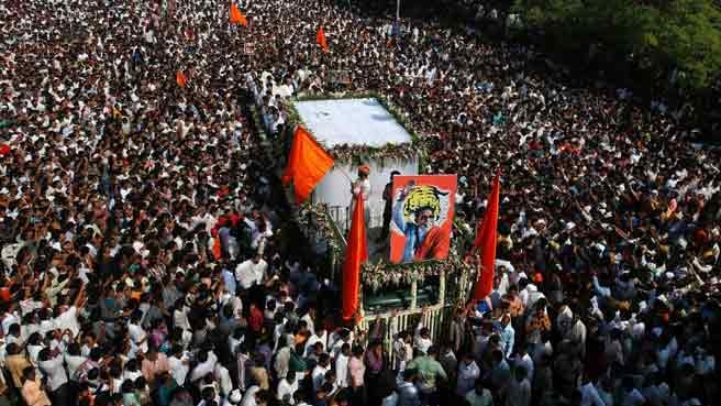 Bal Thackeray's funeral Procession