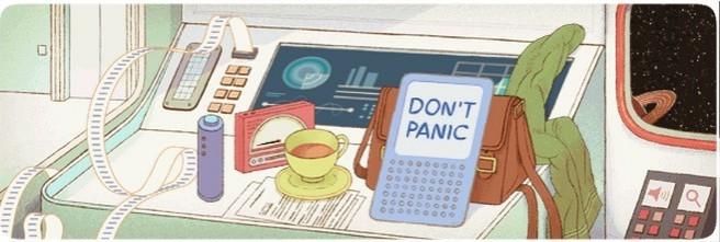 Google Commemorates Douglas Adams’ 61st Birthday with Interactive Doodle Google Commemorates Douglas Adams’ 61st Birthday with Interactive Doodle