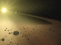 in-this-artist039s-concept-a-narrow-asteroid-belt-filled-with-rocks-and-dusty-debris-orbits-a-star-similar-to-our-own-sun