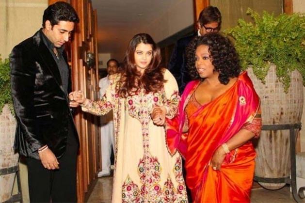 Aishwarya Rai, Abhishek Bachchan and Oprah Winfrey (Reuters) Aishwarya Rai and Abhishek Bachchan