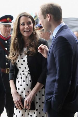 Britain's Prince William and his wife Catherine, Duchess of Cambridge, arrive for a visit to the Warner Bros. Studios at Leavesden in southern England Duchess of Cambridge, Prince William