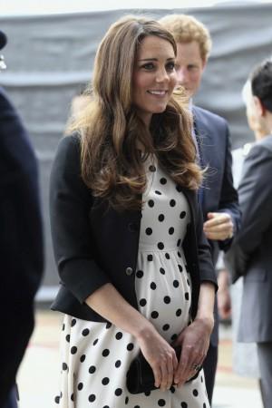Britain's Catherine, Duchess of Cambridge, arrives for a visit to the Warner Bros. Studios at Leavesden in southern England Duchess of Cambridge