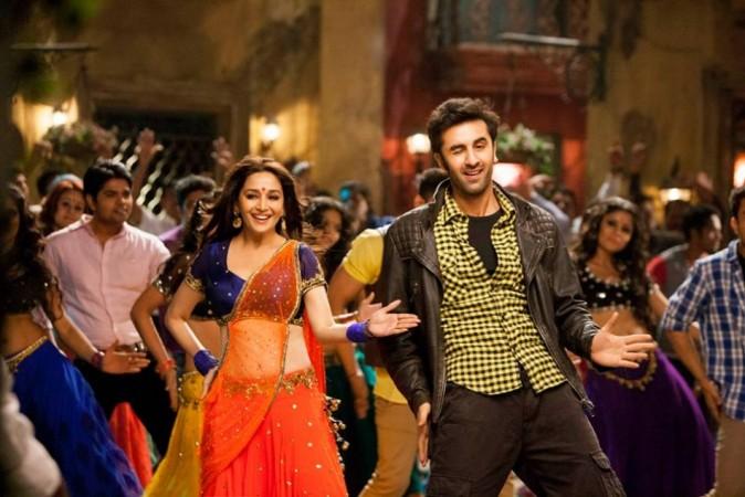 Madhuri Dixit and Ranbir Kapoor in iteam song Madhuri Dixit and Ranbir Kapoor in iteam song