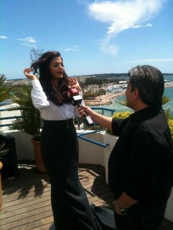 Aishwarya Rai Bachchan in her interview on the Martinez Terrace!