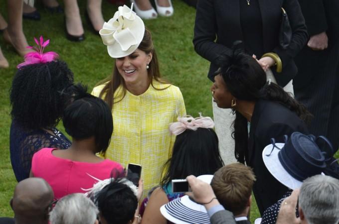 Britain's Catherine, Duchess of Cambridge attends a garden party at Buckingham Palace in London Duchess of Cambridge