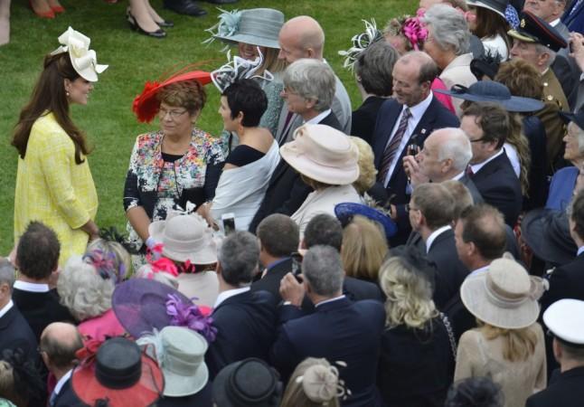 Britain's Catherine, Duchess of Cambridge attends a garden party at Buckingham Palace in London Duchess of Cambridge