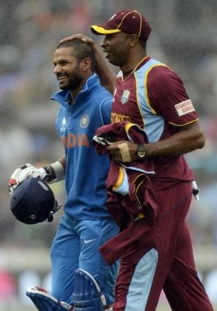 Shikhar Dhawan India Kieron Pollard West Indies
