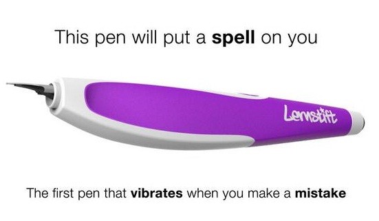 Lernstift - smart pen that vibrates for spelling mistakes