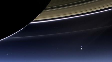 In this rare image taken on July 19, 2013, the wide-angle camera on NASA's Cassini spacecraft has captured Saturn's rings and our planet Earth and its moon in the same frame. (Credit: NASA/JPL-Caltech/Space Science Institute) In this rare image taken on July 19, 2013, the wide-angle camera on NASA's Cassini spacecraft has captured Saturn's rings and our planet Earth and its moon in the same frame.