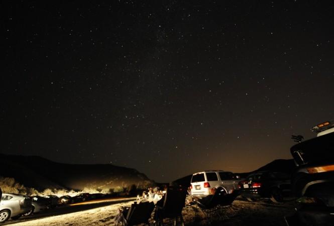 Stargazers come out to watch the Perseid meteor shower early on Monday morning north of Castaic Lake, California August 12, 2013. REUTERS/Gene Blevins Perseid Meteor shower