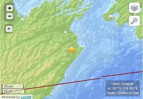 Earthquake in New Zealand