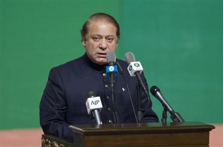 Pakistan's Prime Minister Nawaz Sharif