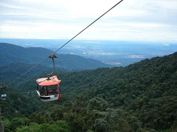 Cabing view of the Genting Skyway