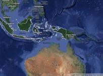 A map showing Indonesia where a 6.2 magnitude earthquake hit the country on Wednesday 10 September 2014.