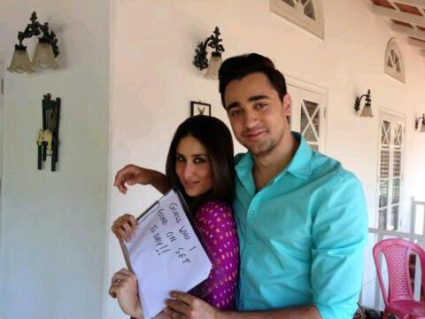Kareena Kapoor and Imrran Khan on the sets of GTPM