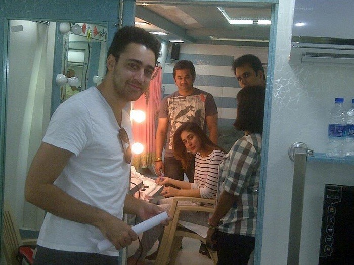 Kareena Kapoor and Imrran Khan on the sets of GTPM