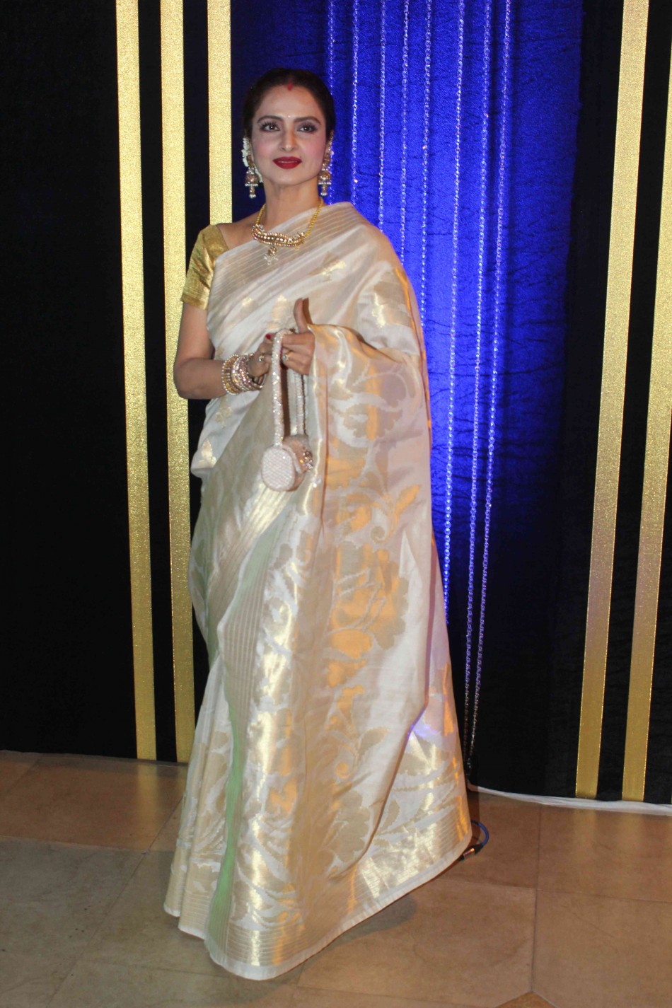 Veteran Actress Rekha at an event Rakesh Roshan Birthday Party
