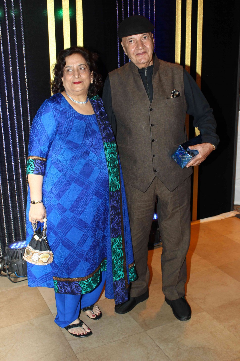Prem Chopra with his wife at Rakesh Roshan's Birthday Party Rakesh Roshan Birthday Party