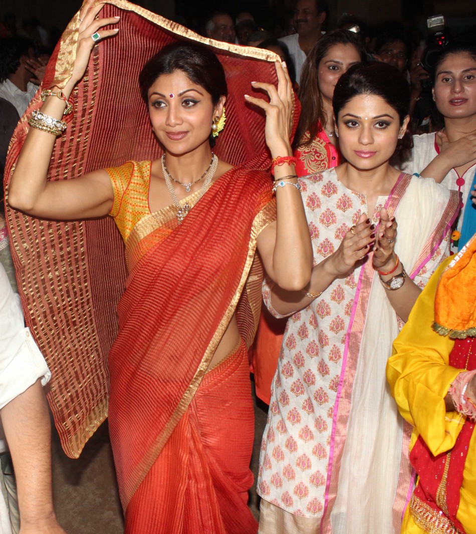 Shilpa Shetty during Ganpati Visarjan Shilpa Shetty