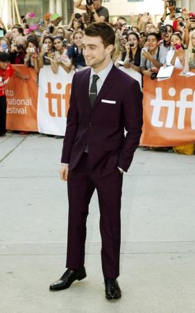Daniel Radcliffe arrives for the film premiere of Daniel Radcliffe
