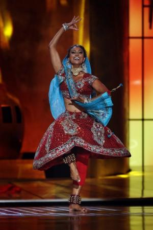 Miss America contestant, Miss New York Nina Davuluri performs during the 2014 Miss America Pageant in Atlantic City Nina Davuluri