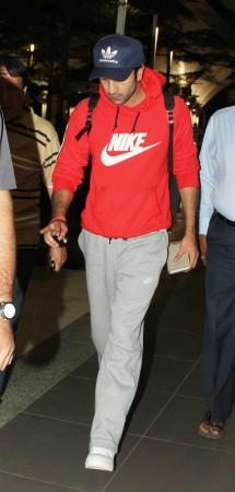 Ranbir Kapoor at airport Ranbir Kapoor