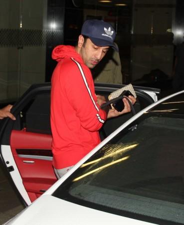 Ranbir Kapoor at airport Ranbir Kapoor