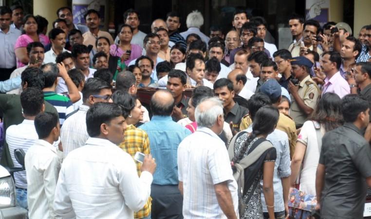 Fans greet Dilip Kumar as he leaves Lilavati Hospital Dilip Kumar