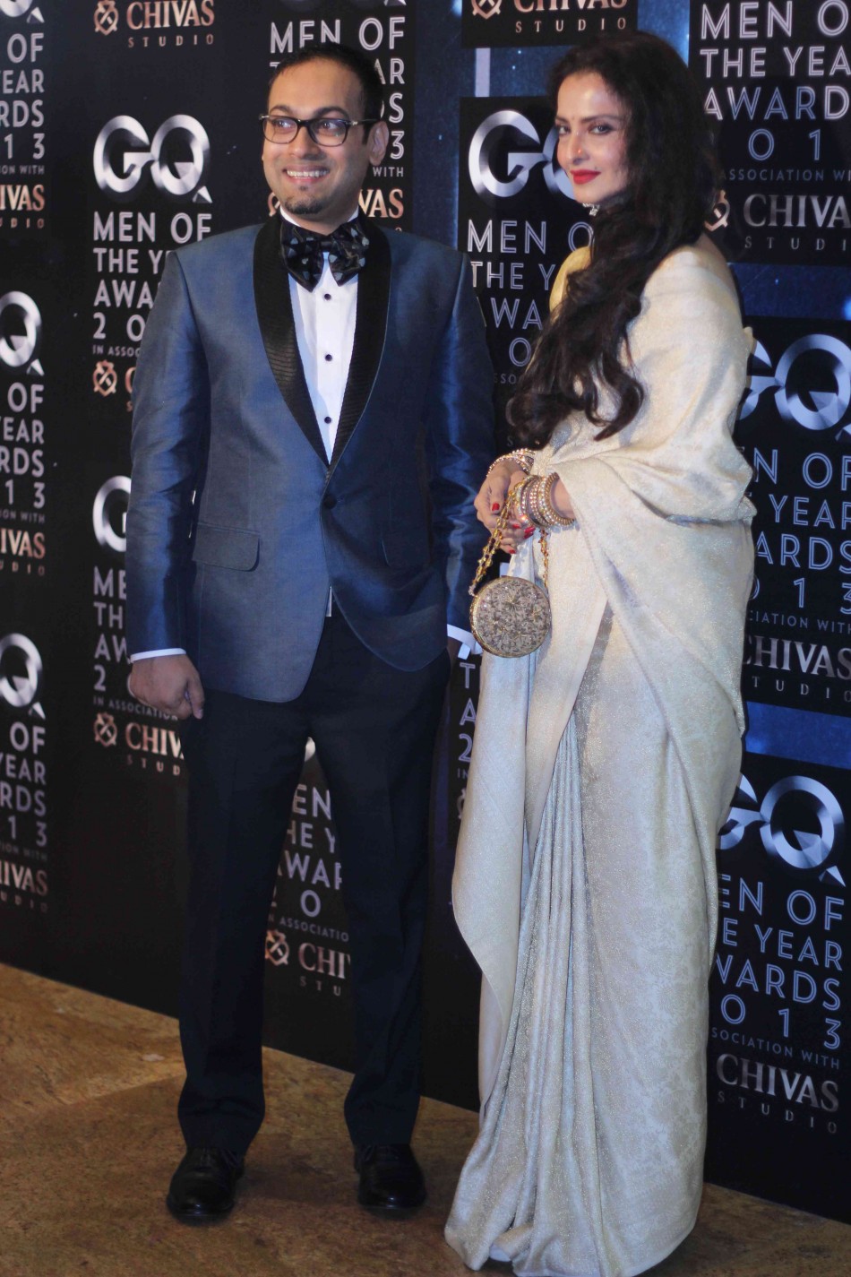 Rekha at GQ Men of the Year Award 2013  Rekha