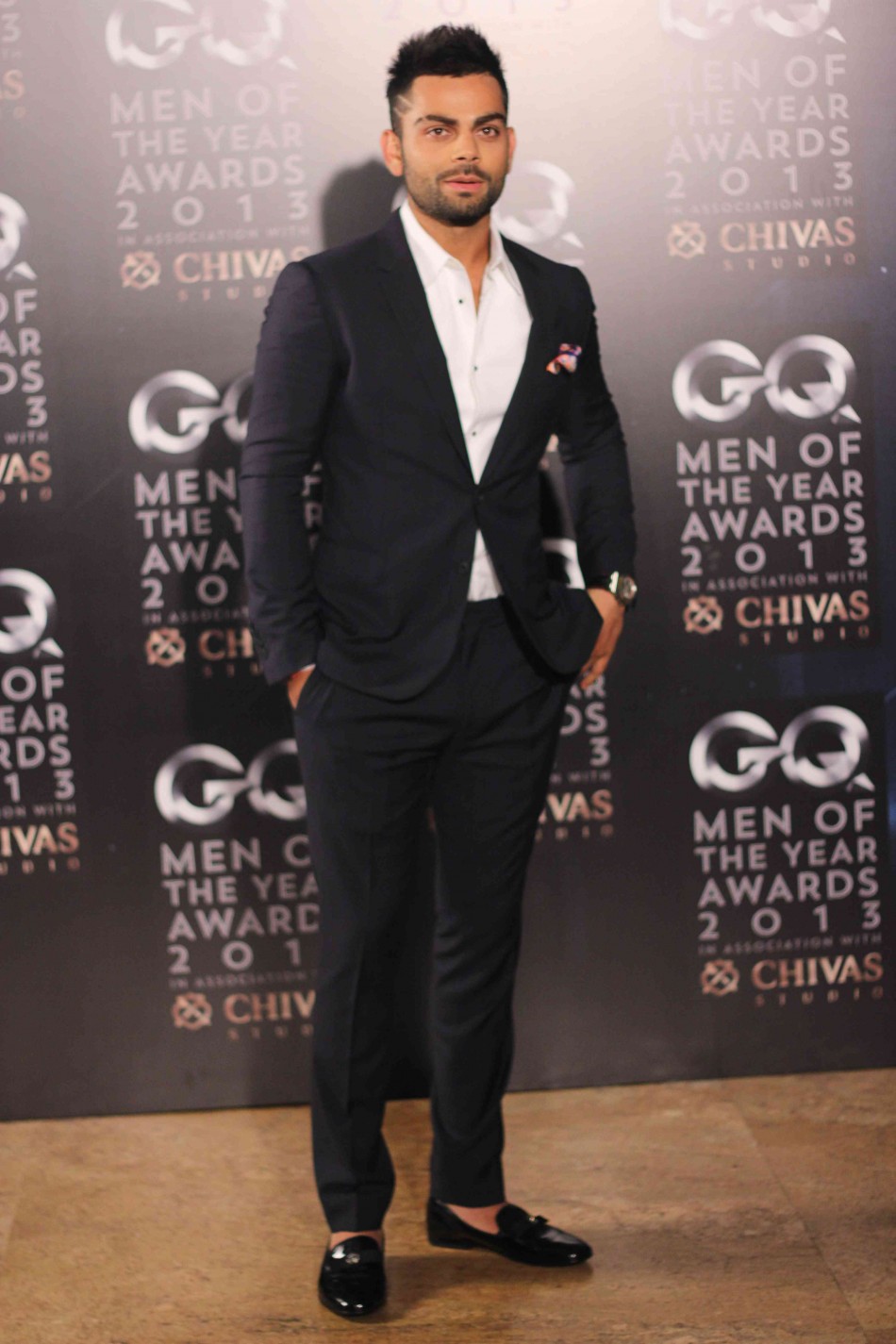 Virat Kohli at GQ Men of the Year Award 2013 Virat Kohli