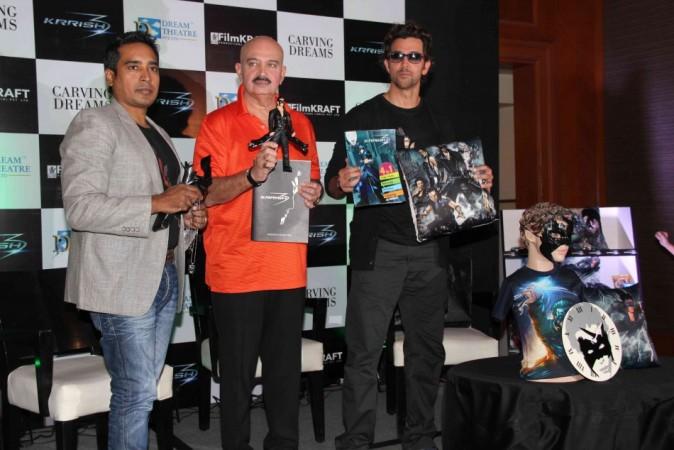 Hrithik Roshan and Rakesh Roshan at 'Krrish 3' merchandise unveiling event Hrithik Roshan, Rakesh Roshan
