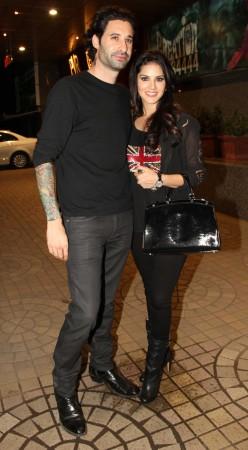 Sunny Leone, Danial Weber spotted in Mumbai Sunny Leone, Danial Weber