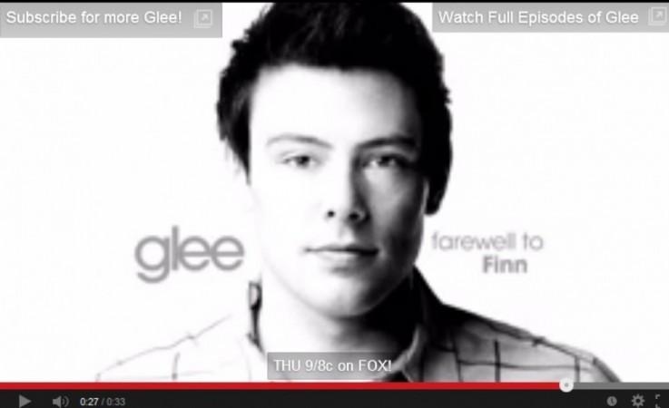 Cory Monteith Glee tribute