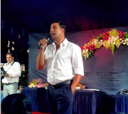 Akshay Kumar at Navratri celebration Akshay Kumar