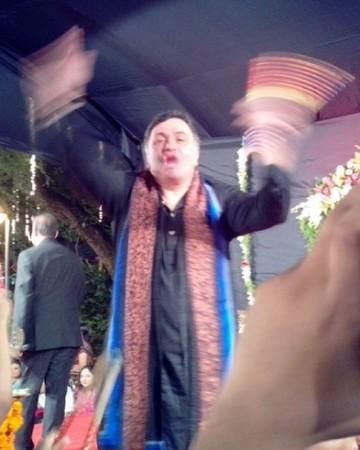 Rishi Kapoor at Navratri celebration Rishi Kapoor