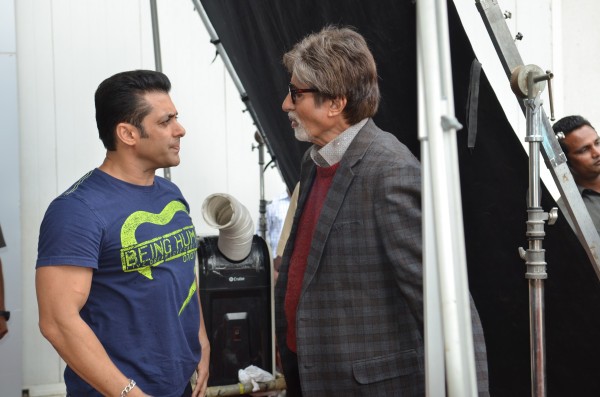 Amitabh Bachchan, Salman Khan at Mehboob studio Amitabh Bachchan, Salman Khan