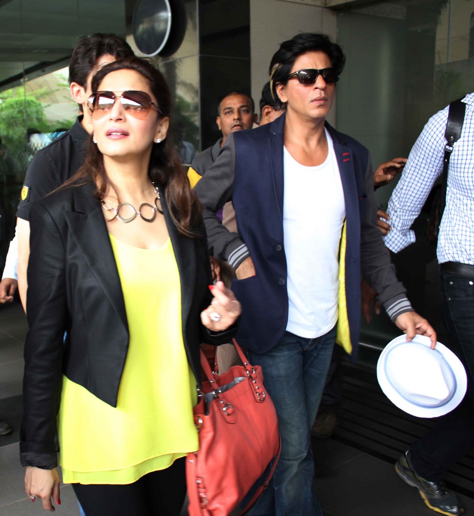 Shah Rukh Khan, Madhuri Dixit, Jacqueline Fernandez Return to Mumbai ...