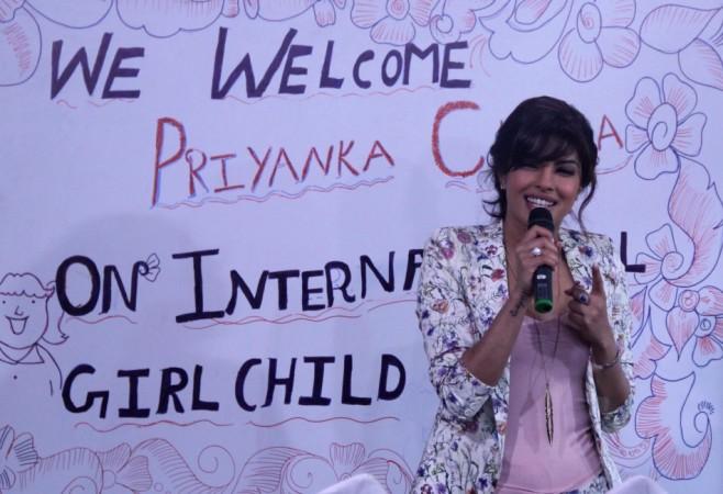 Priyanka Chopra at Holy Mother school Priyanka Chopra
