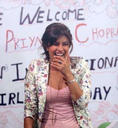 Priyanka Chopra at Holy Mother school Priyanka Chopra