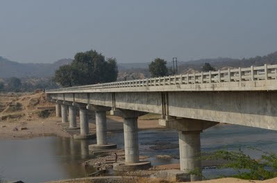 Sindh River Bridge leading to Ratangarh Temple