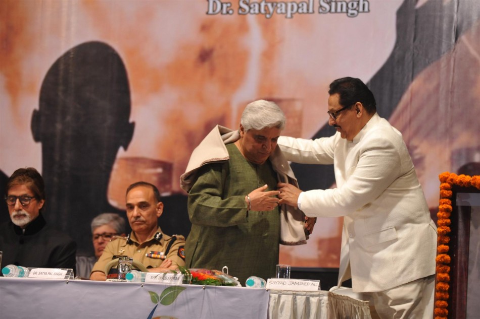 Amitabh Bachchan, Javed Akhtar, Jayant Patil,Satyapal Singh