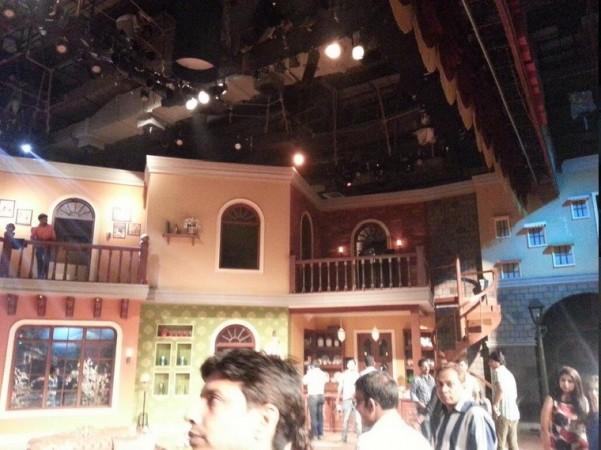 The new CNWK set under construction (Comedy Nights Twitter) The new CNWK set under construction (Comedy Nights Twitter)
