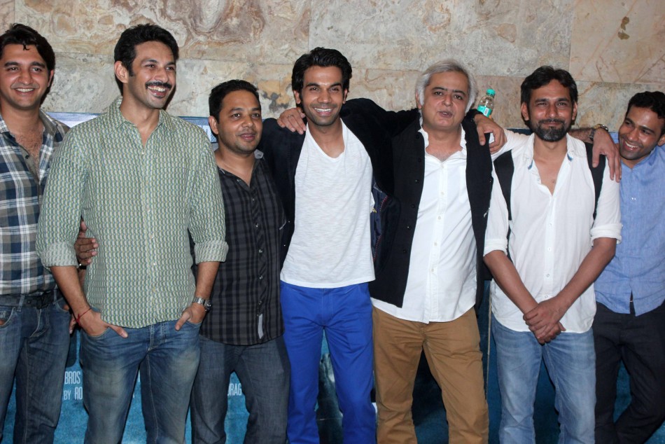Hansal Mehta and Raj Kumar Yadav at the special screening of  Hansal Mehta,Raj Kumar Yadav
