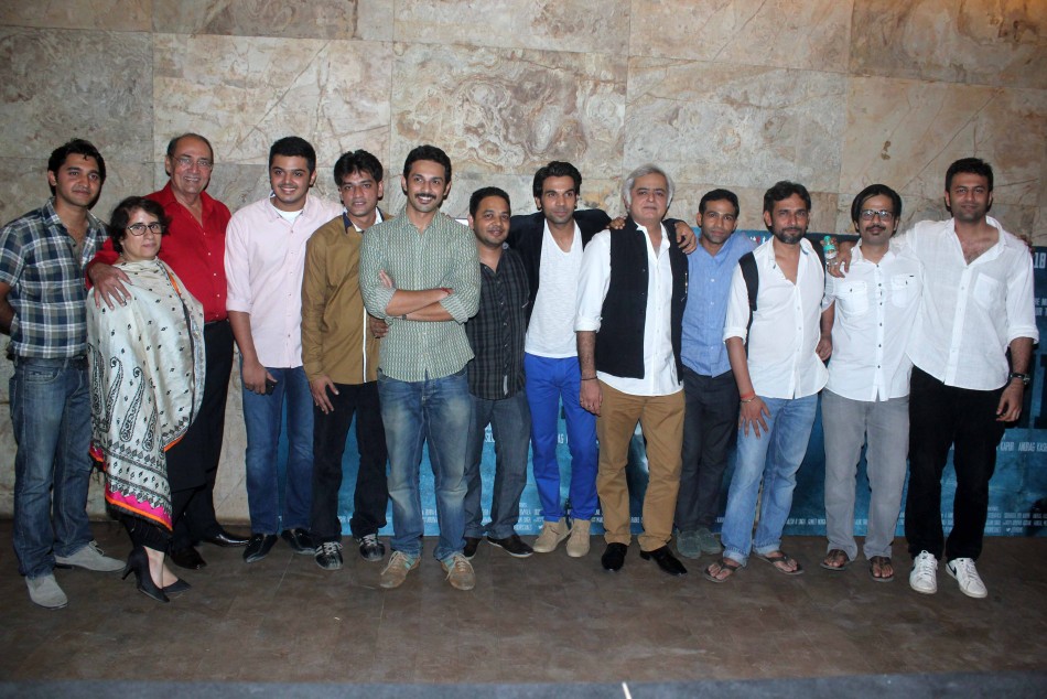 Hansal Mehta and Raj Kumar Yadav at the special screening of  Hansal Mehta,Raj Kumar Yadav