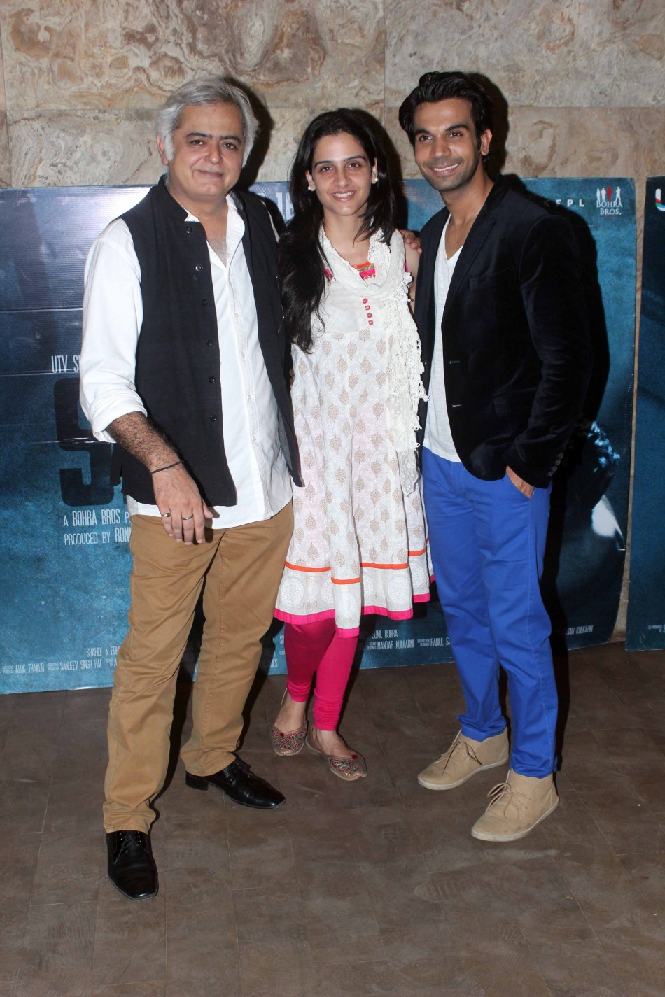 Raj Kumar Yadav, Hansal Mehta,Prabhleen Sandhu at the special screening of  Raj Kumar Yadav, Hansal Mehta,Prabhleen Sandhu