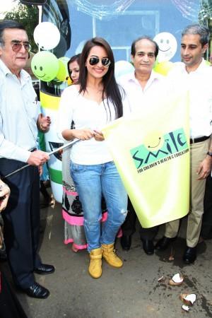 Sonakshi Sinha at mobile hospital 'Smile on Wheels' launch Sonakshi Sinha
