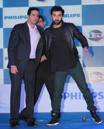 Sumit Joshi, Head -Marketing, Philips Lighting India, Brand ambassador Ranbir Kapoor Ranbir Kapoor