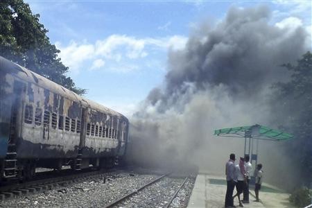 Bomb blast on an Indian train, Indian Railways