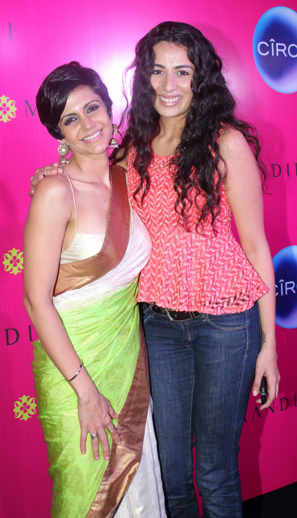 Mandira Bedi's sari store inauguration